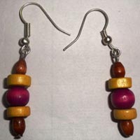 Manufacturers Exporters and Wholesale Suppliers of Wooden Earrings Jaipur Rajasthan